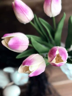 VIAMAJA Tulipaner med lys - Lys rosa Sale