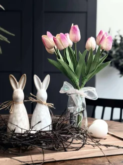 VIAMAJA Tulipaner med lys - Lys rosa Sale