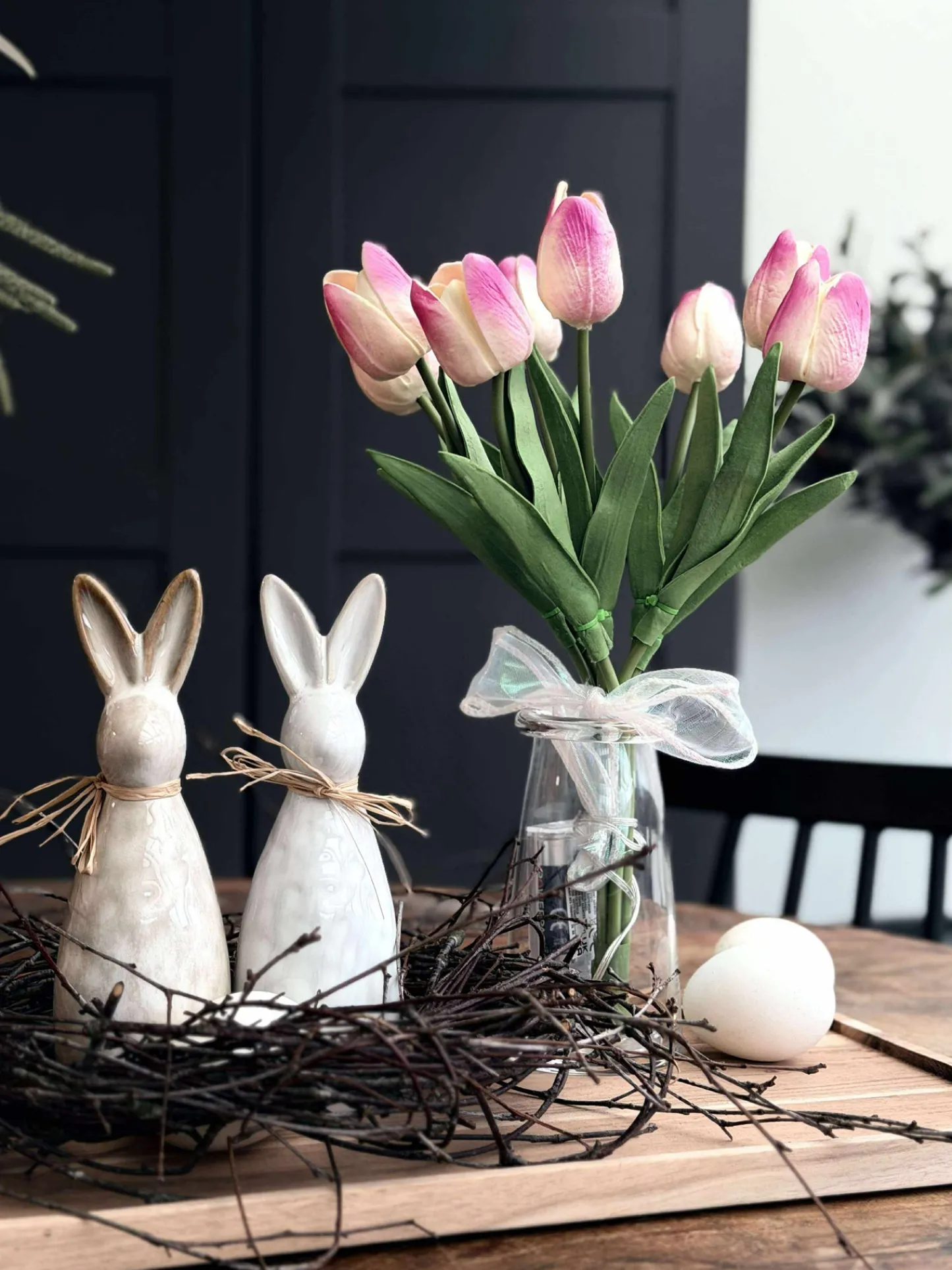 VIAMAJA Tulipaner med lys - Lys rosa Sale