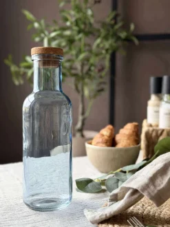 VIAMAJA Vandflaske med korkprop – Blue 1 ltr. Sale