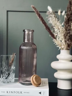 VIAMAJA Vandflaske med korkprop – Rose 1 ltr.