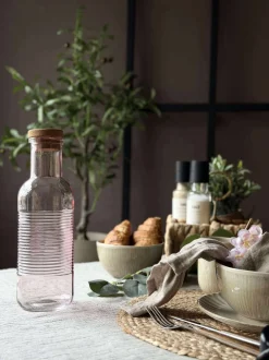 VIAMAJA Vandflaske med korkprop – Rosa 1 ltr. New
