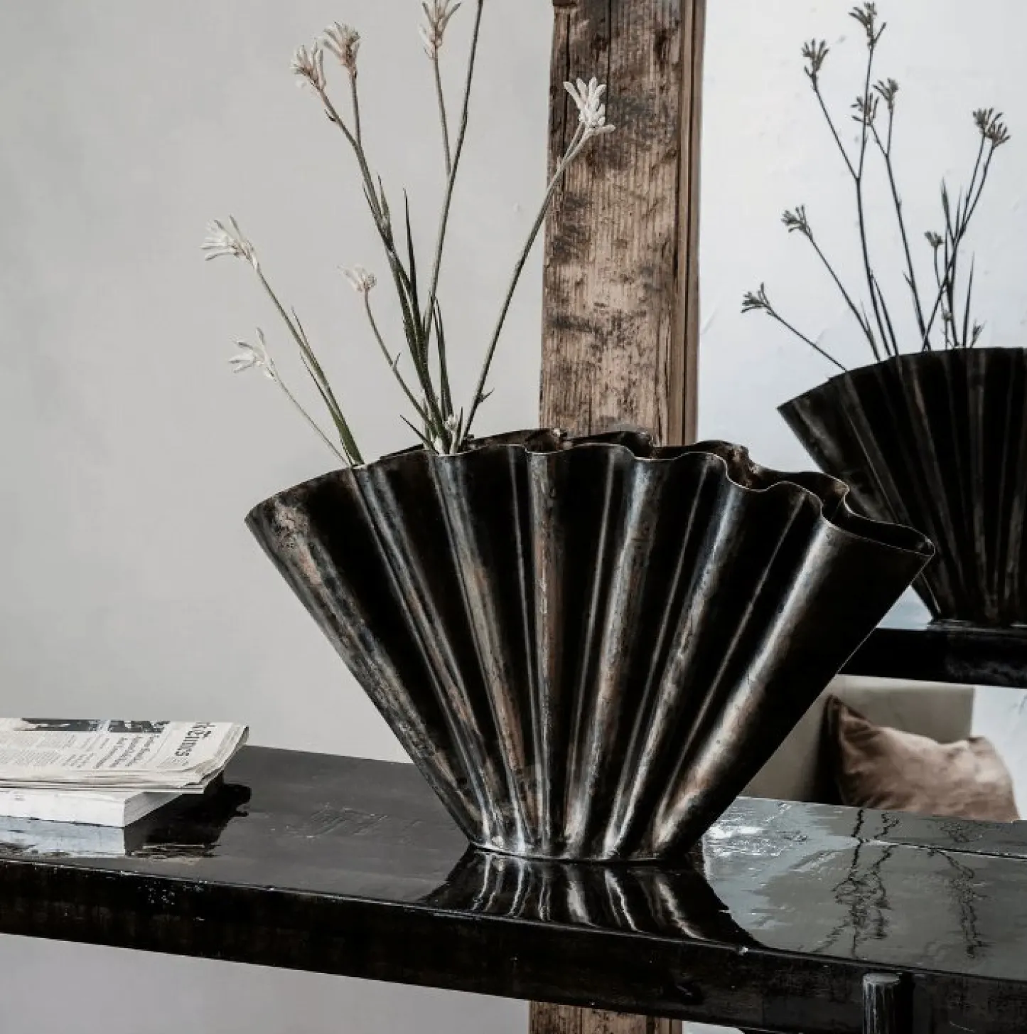 VIAMAJA Vase - Antik brun jern Hot
