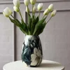 VIAMAJA Vase - Flower print 20 cm New