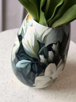 VIAMAJA Vase - Flower print 20 cm New
