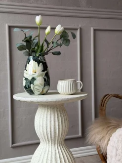 VIAMAJA Vase - Flower print 20 cm New