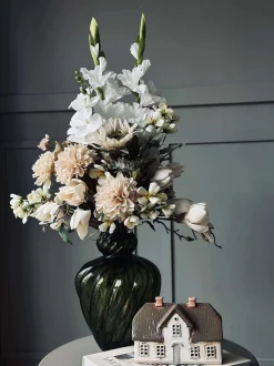 VIAMAJA Vase ART grøn mundblæst Discount
