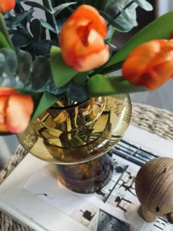 VIAMAJA Vase i mundblæst glas - Lyngby amber Sale