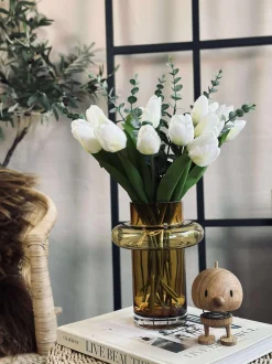 VIAMAJA Vase i mundblæst glas - Lyngby amber Sale
