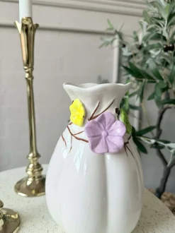 VIAMAJA Vase med deko - Hvid eller Grøn Sale