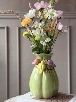 VIAMAJA Vase med deko - Hvid eller Grøn Sale