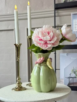 VIAMAJA Vase med deko - Hvid eller Grøn Sale
