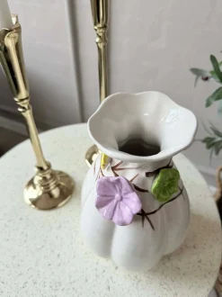 VIAMAJA Vase med deko - Hvid eller Grøn Sale