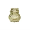 VIAMAJA Vase med riller - Grønt glas Online