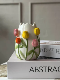 VIAMAJA Vase med tulipaner - Flere størrelser Clearance