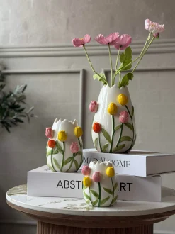 VIAMAJA Vase med tulipaner - Flere størrelser Clearance