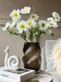 VIAMAJA Vase riflet - Mundblæst glas Discount