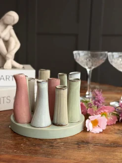 VIAMAJA Vase Round Raw-mix