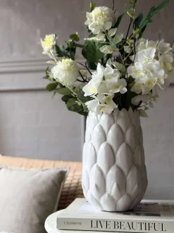 VIAMAJA Vase stentøj - Hvid Outlet