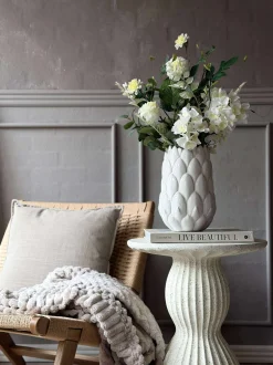 VIAMAJA Vase stentøj - Hvid Outlet