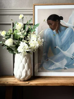 VIAMAJA Vase stentøj - Hvid Outlet