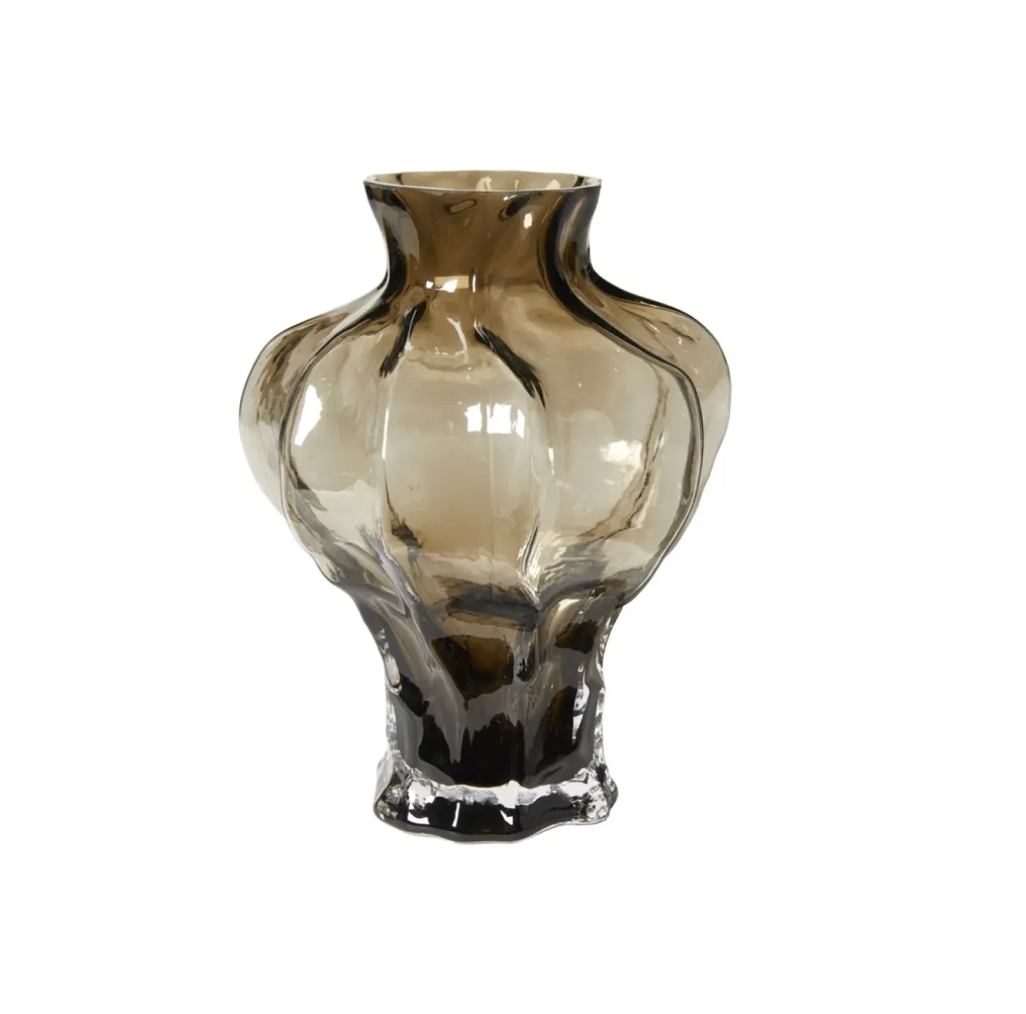 VIAMAJA Vase Thelma brown - Mundblæst Sale