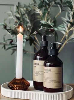 VIAMAJA Vendbar Lysestage - Amber gylden Sale