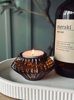 VIAMAJA Vendbar Lysestage - Amber gylden Sale