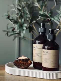 VIAMAJA Vendbar Lysestage - Amber gylden Sale