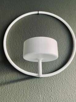 VIAMAJA Cirkel bloklysstage – Hvid Ø 30cm Discount