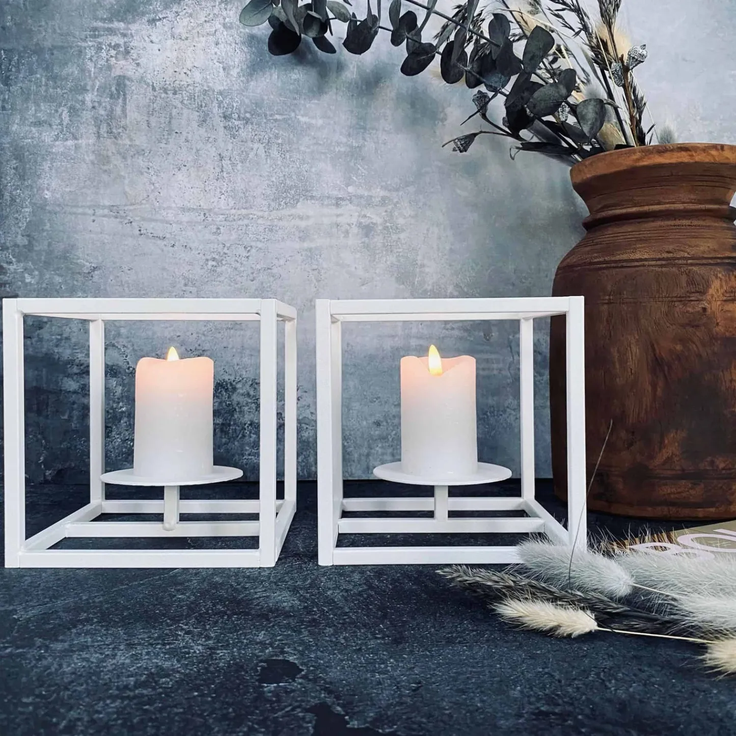 VIAMAJA Cube stage til bloklys - Lille – Hvid Clearance
