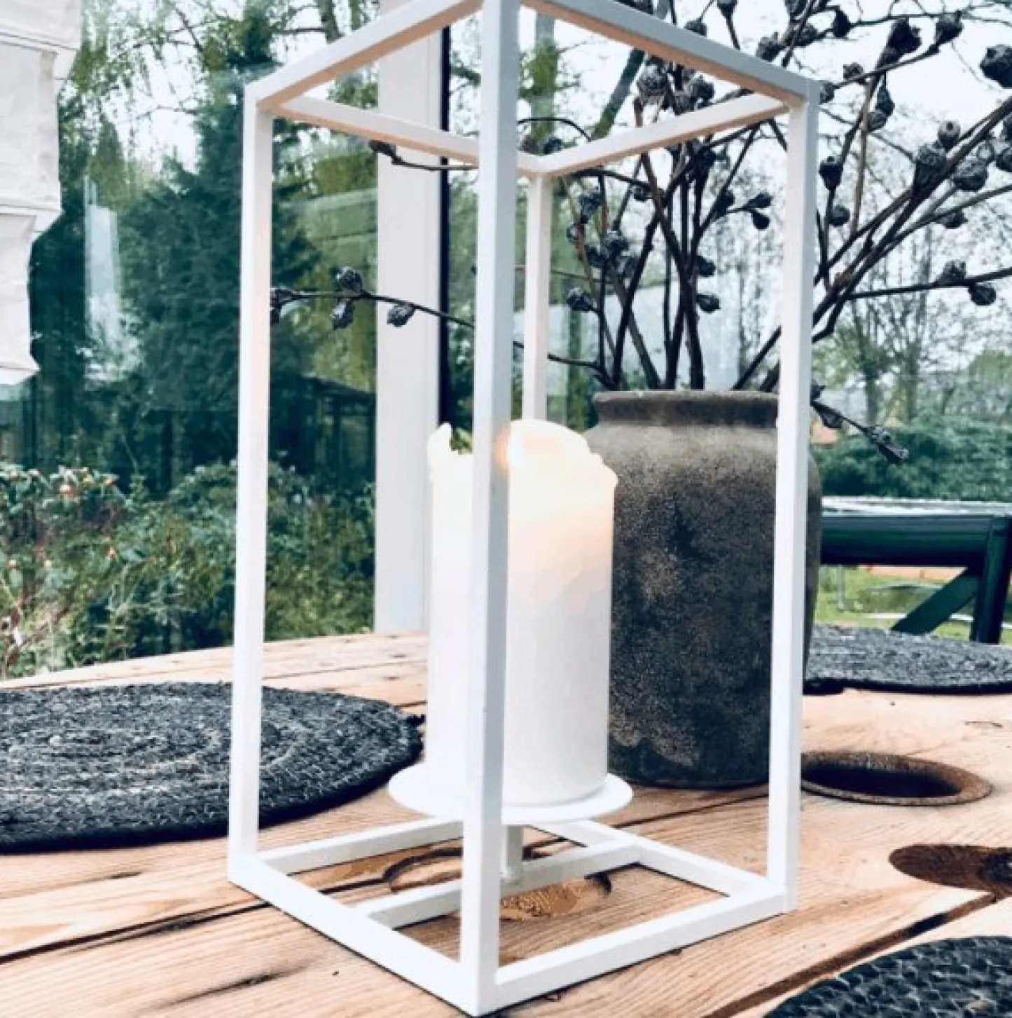 VIAMAJA Cube stage til bloklys - Stor – Hvid Clearance