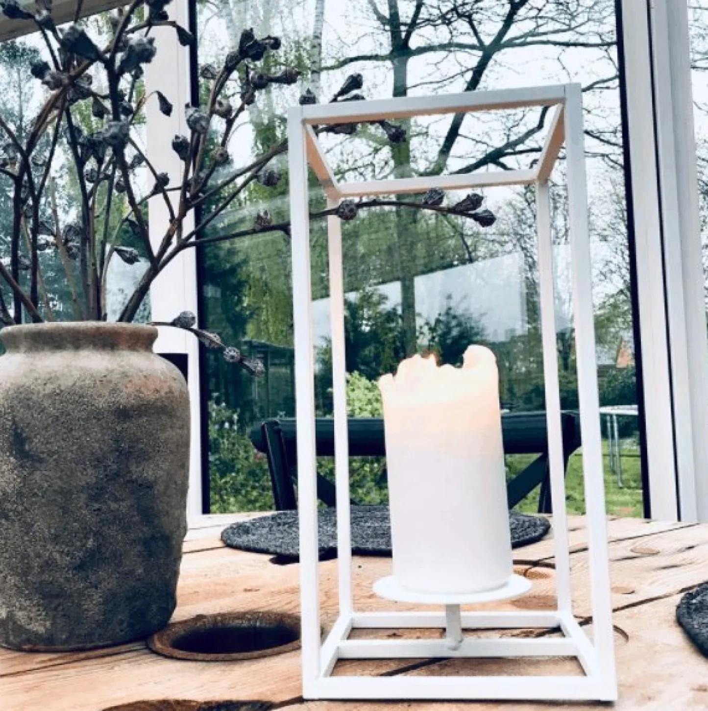 VIAMAJA Cube stage til bloklys - Stor – Hvid Clearance