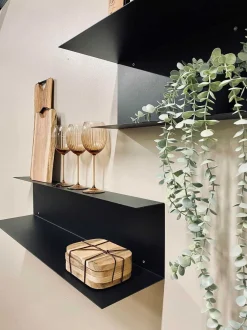 VIAMAJA kombi hylde – Sort 45cm Outlet