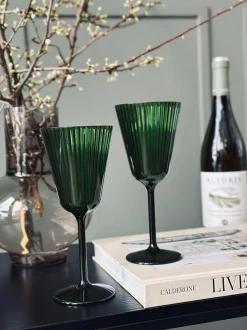 VIAMAJA Vinglas Claire 200ml. Grøn - 2 stk. Hot