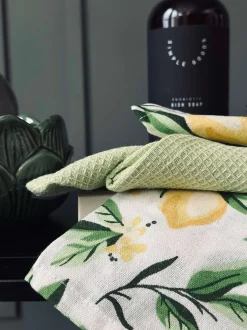 VIAMAJA Viskestykke / Håndklæde Citrus - Sæt med 2 stk Online