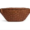 VIAMAJA Warsaw bumbag i håndflettet skind - Vintage cognac Outlet