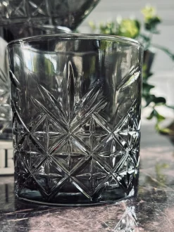 VIAMAJA Whisky glas / vandglas Røgfarvet - 4 stk Hot