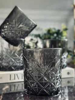 VIAMAJA Whisky glas / vandglas Røgfarvet - 4 stk Hot